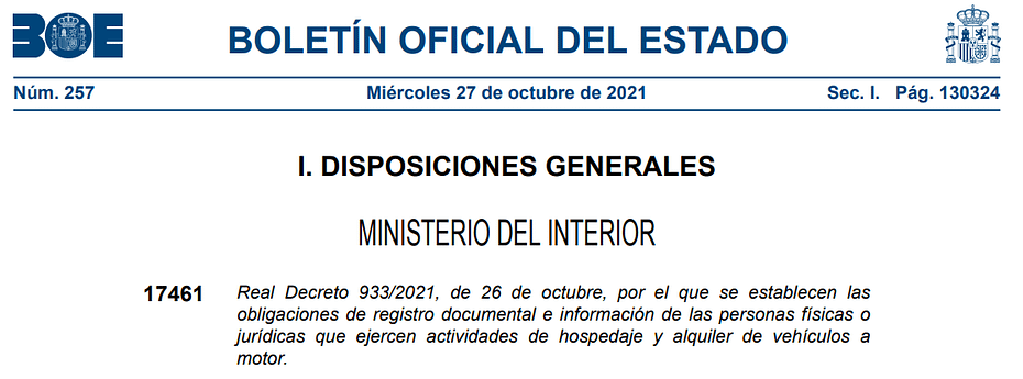 Real Decreto 933/2021